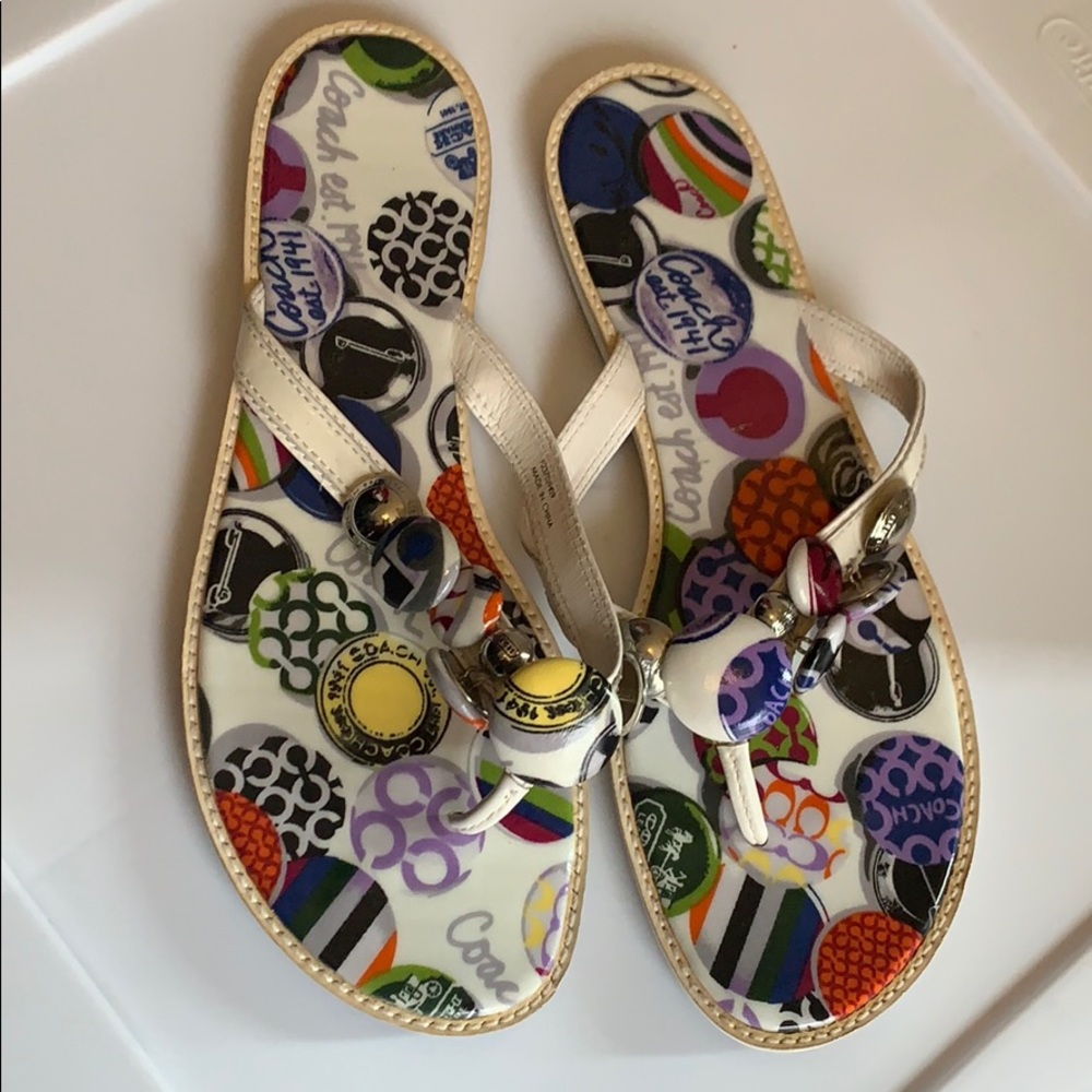 Coach flip flops